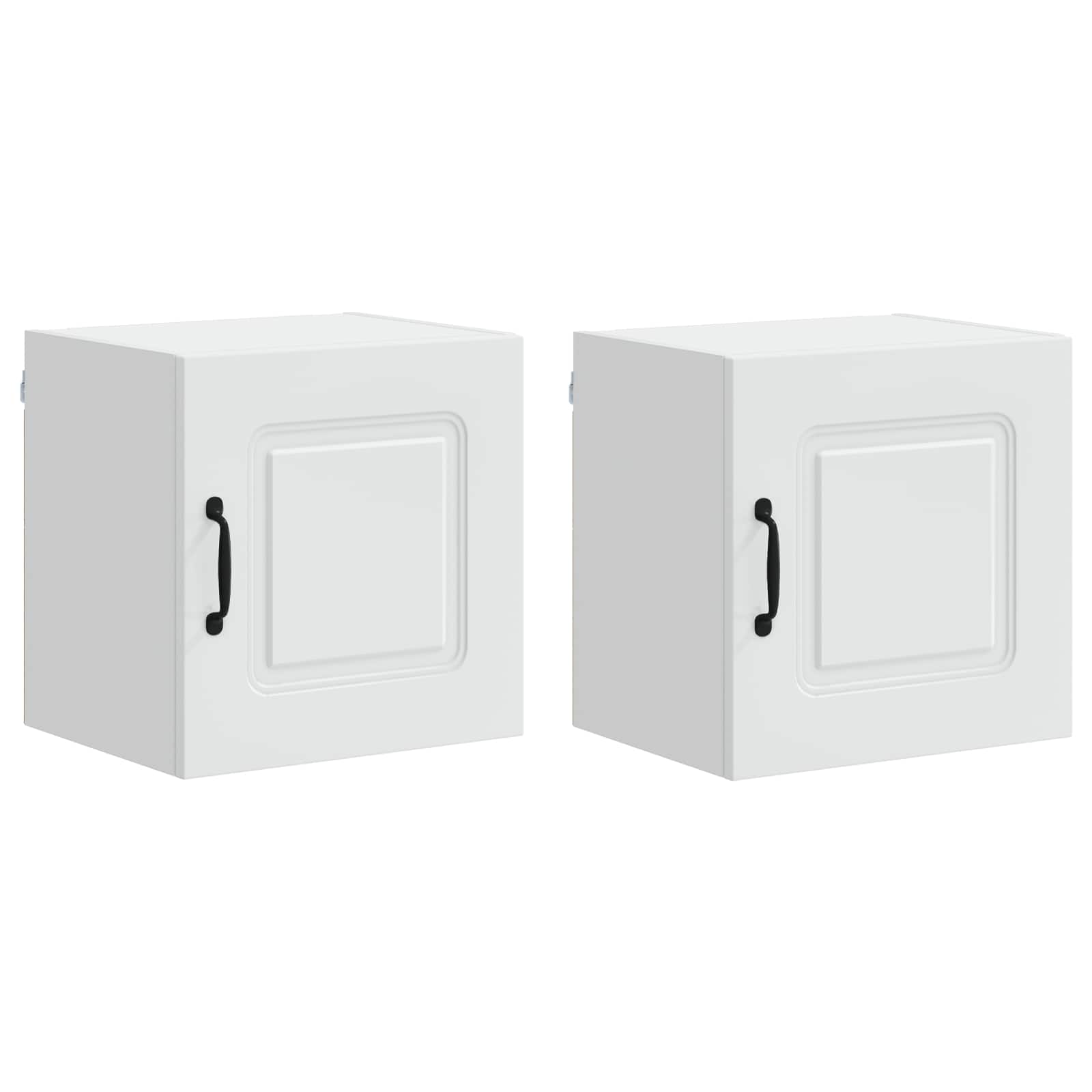 VidaXL Keuken Kast Kalmar 2 Pcs Wit 40 X 31 X 40 Cm Bewerkt Hout