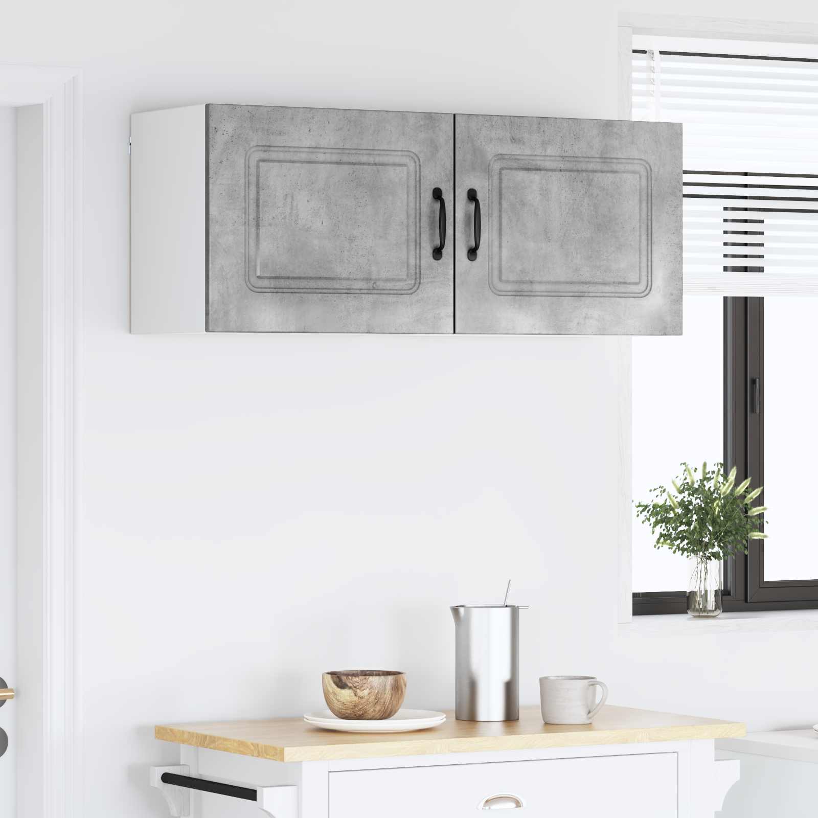 Köögikapp Kalmar 2 pcs Betoonhall 50 x 31 x 40 cm Tehispuit 4 Kõik vajalik sinu aeda ja koju! Köögikapp Kalmar 2 pcs Betoonhall 50 x 31 x 40 cm Tehispuit - Image 4