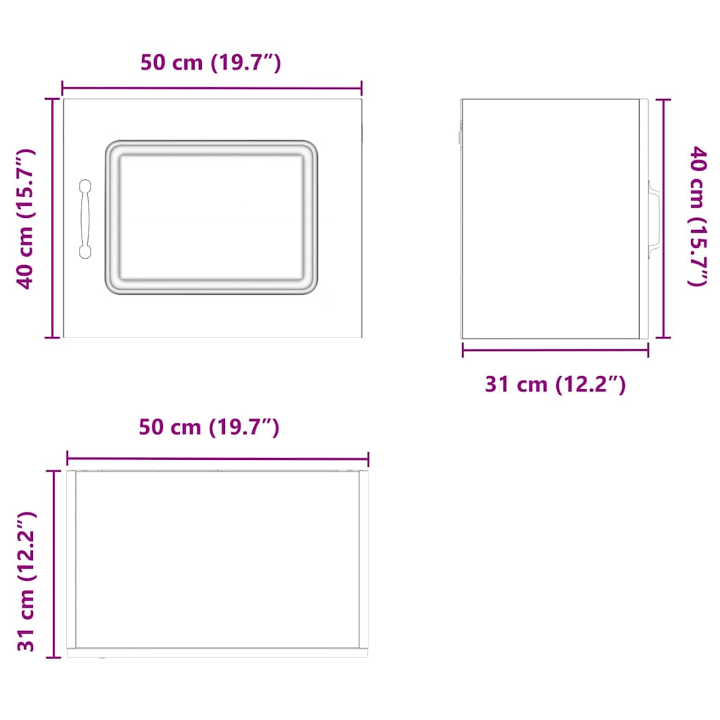 Kuhinjski element Kalmar Dimljeni oreh 50 x 31 x 40 cm - slika 13