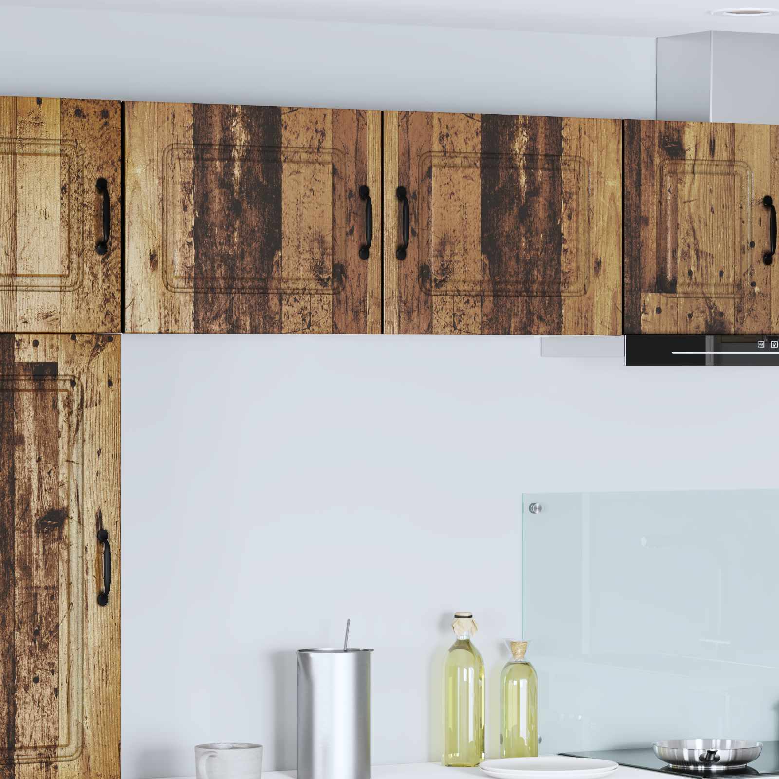 vidaXL Dulap de bucătărie Kalmar 2 pcs Lemn vechi 50 x 31 x 40 cm