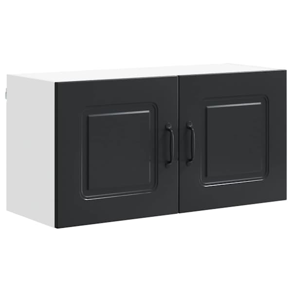 vidaXL N&otilde;udepesumasina paneel Kalmar Must 80 x 31 x 40 cm Tehispuit