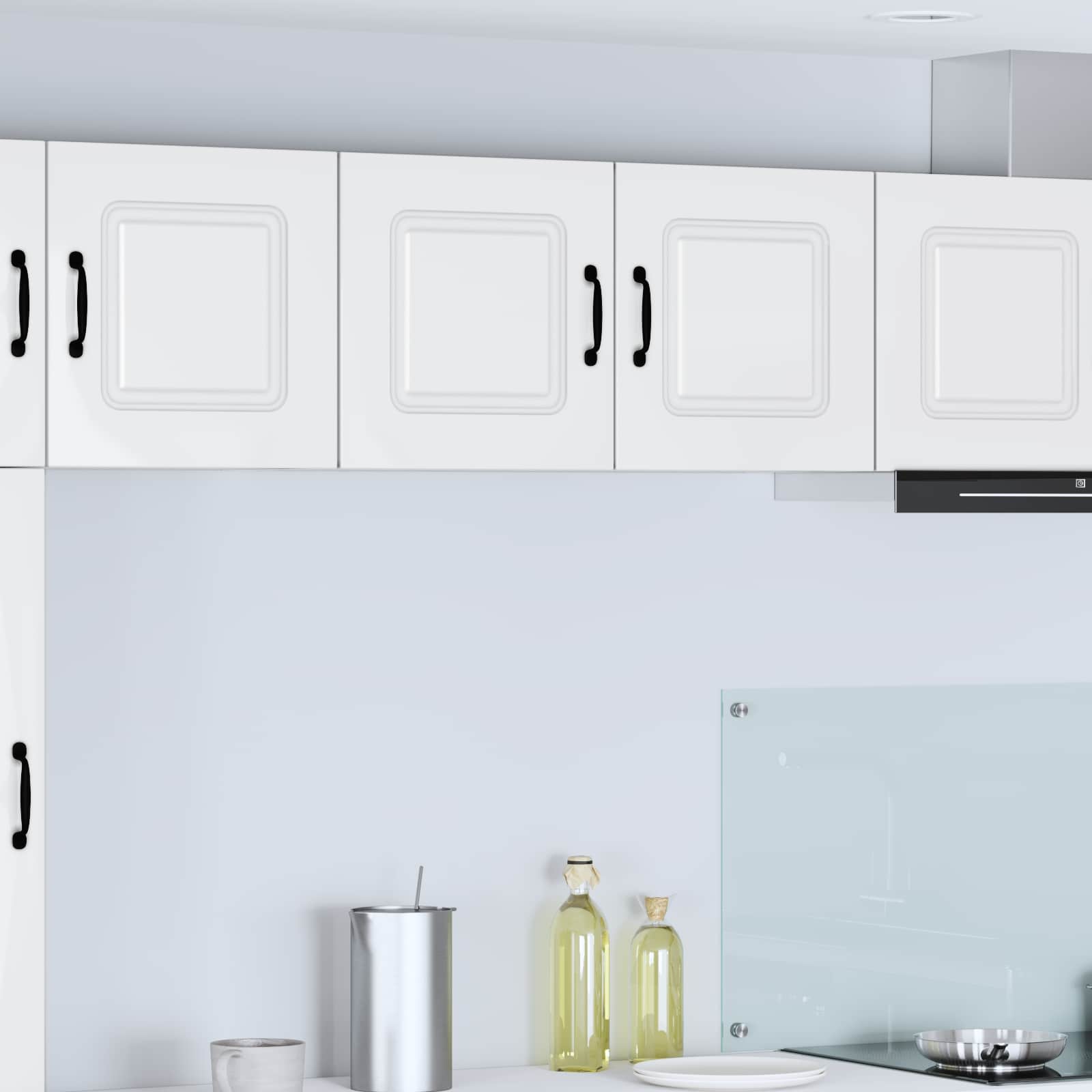 vidaXL Küchenschrank Kalmar Hochglanz Weiß 80 x 31 x 40 cm