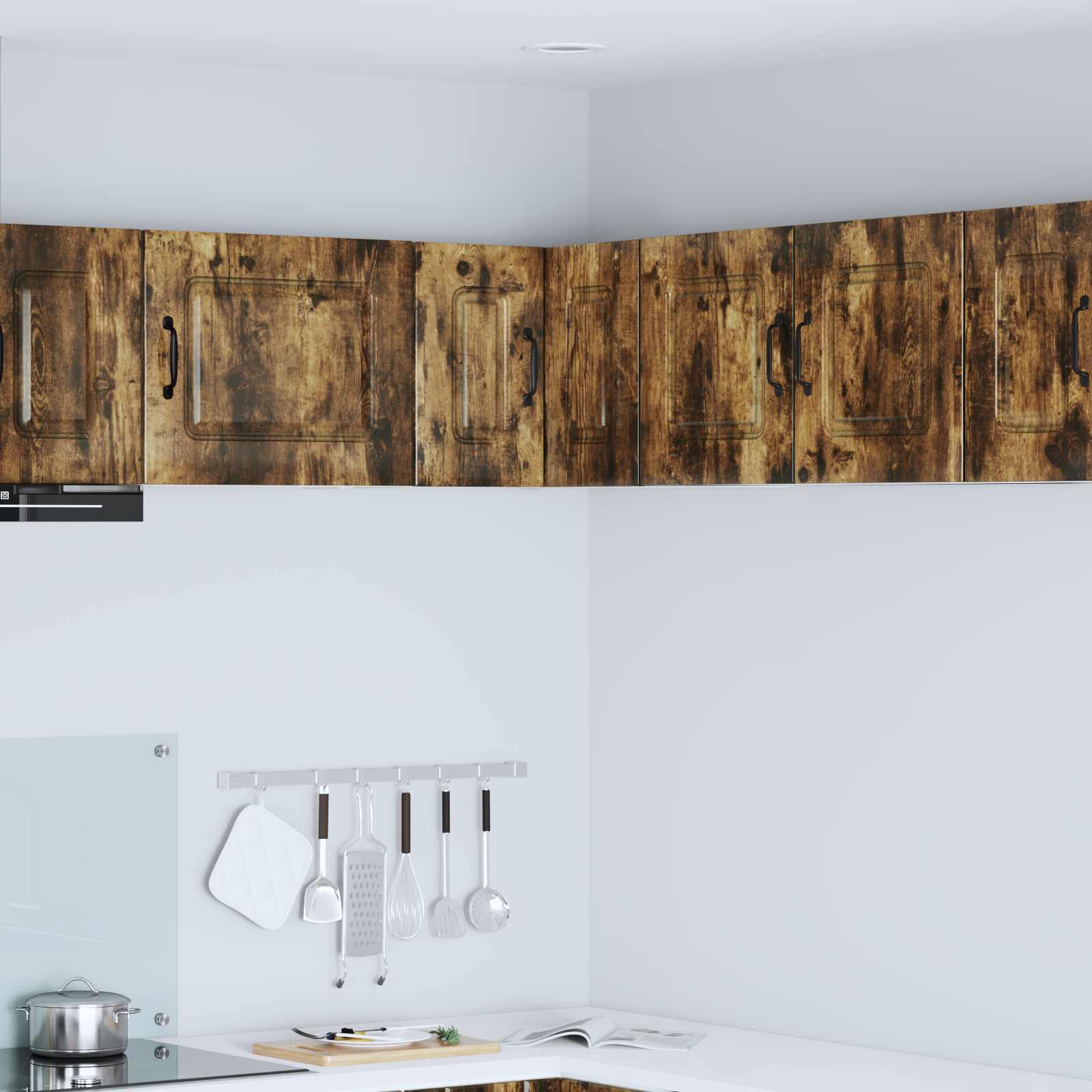 vidaXL Küchenschrank Geräucherte Eiche 57 x 57 x 40 cm Holzwerkstoff