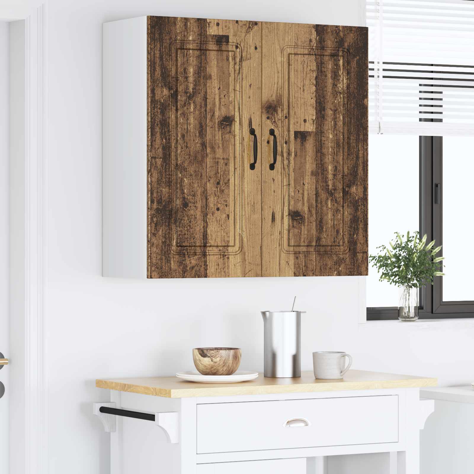 Köögikapp Kalmar Vana puit 80 x 31 x 80 cm Tehispuit 4 Kõik vajalik sinu aeda ja koju! Köögikapp Kalmar Vana puit 80 x 31 x 80 cm Tehispuit - Image 4