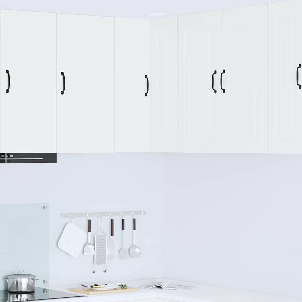 Dulapuri & depozitare - Dulap suspendat de bucătărie Alb 57 x 57 x 80 cm Lemn compozit