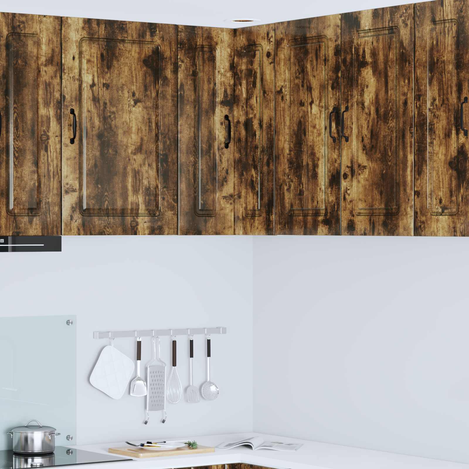 vidaXL Dulap de bucătărie Kalmar Stejar fumuriu 57 x 57 x 80 cm