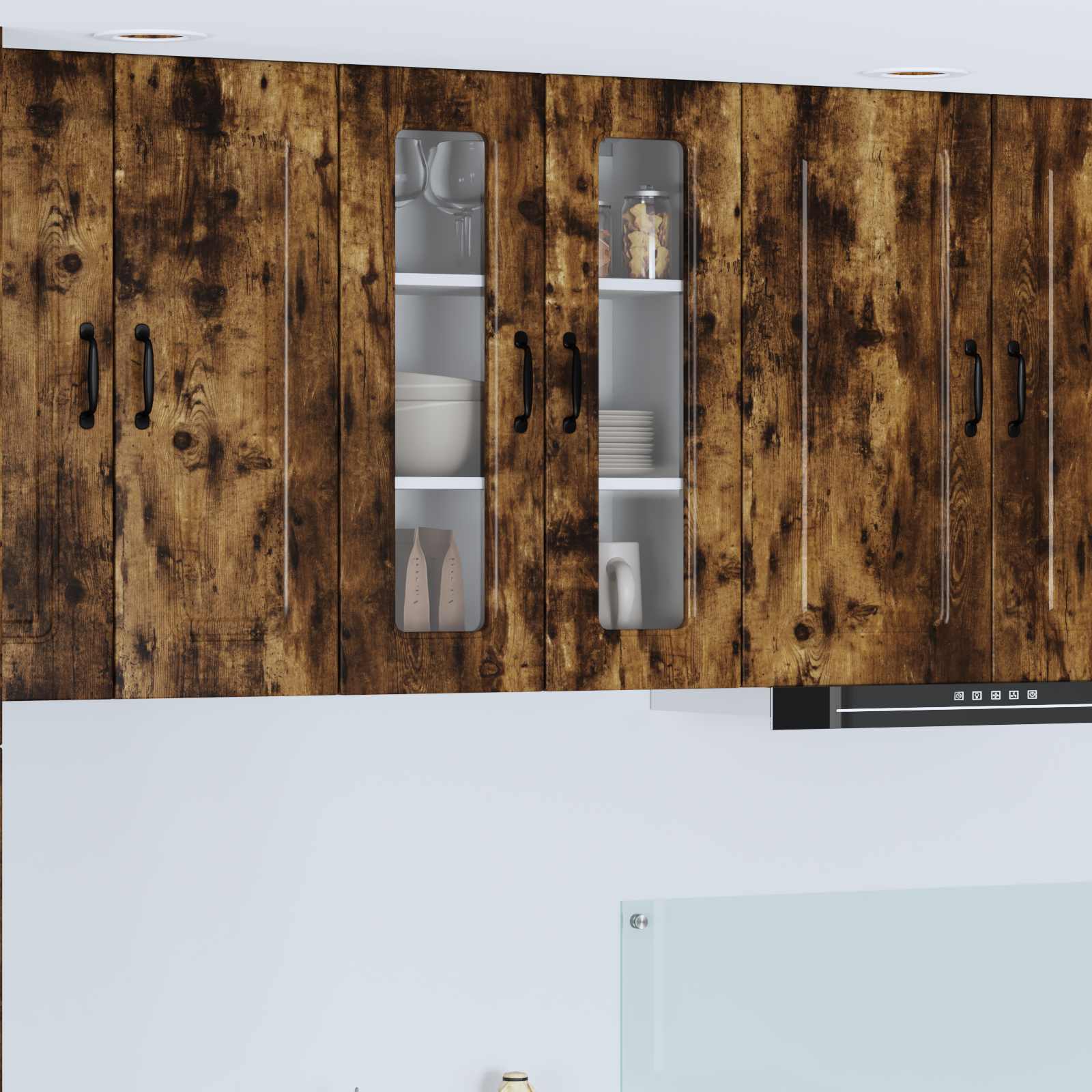 vidaXL Küchenschrank Kalmar Geräucherte Eiche 60 x 31 x 80 cm