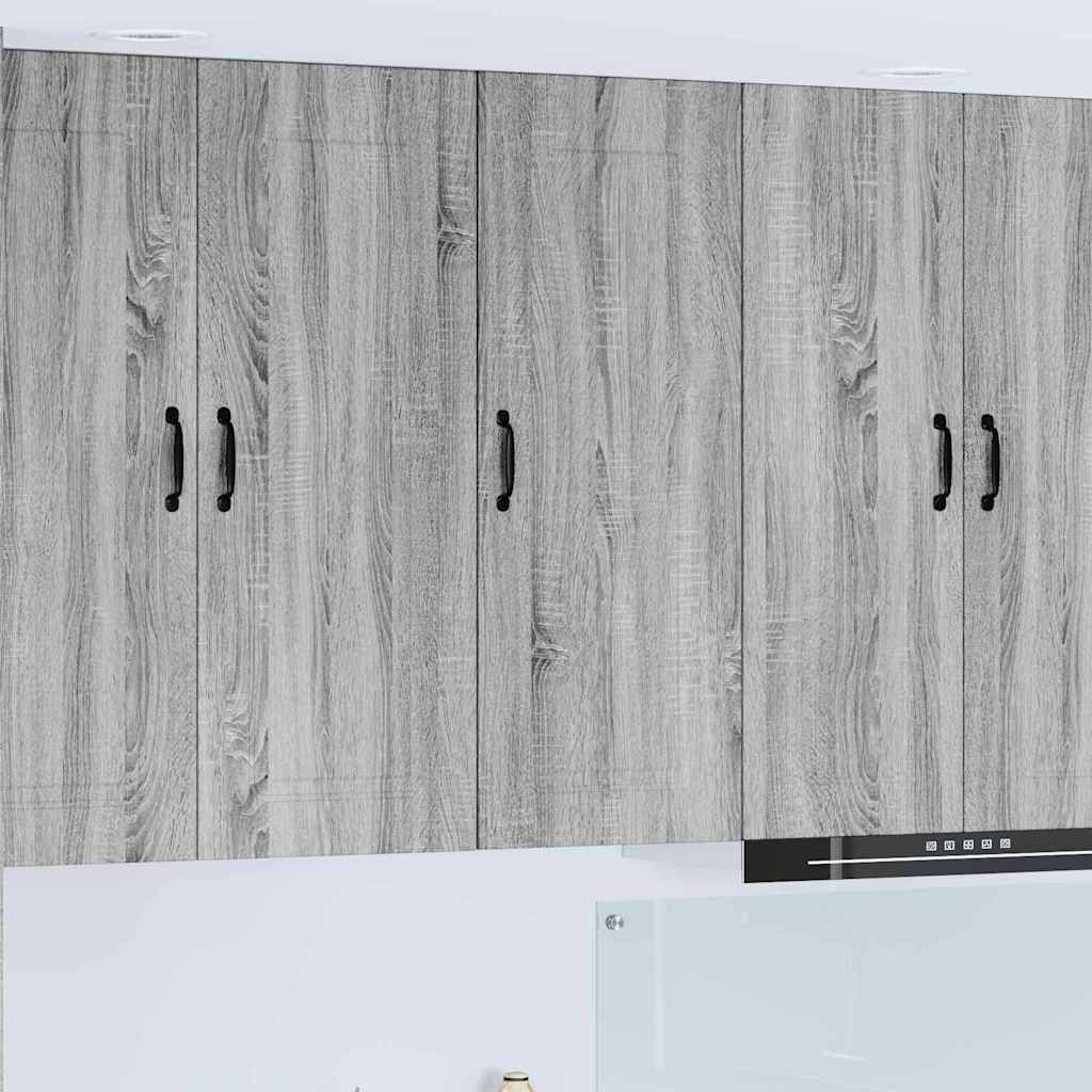 Dulapuri bucătărie - Dulap suspendat de bucătărie cu ușă Gri Sonoma 40 x 31 x 100 cm
