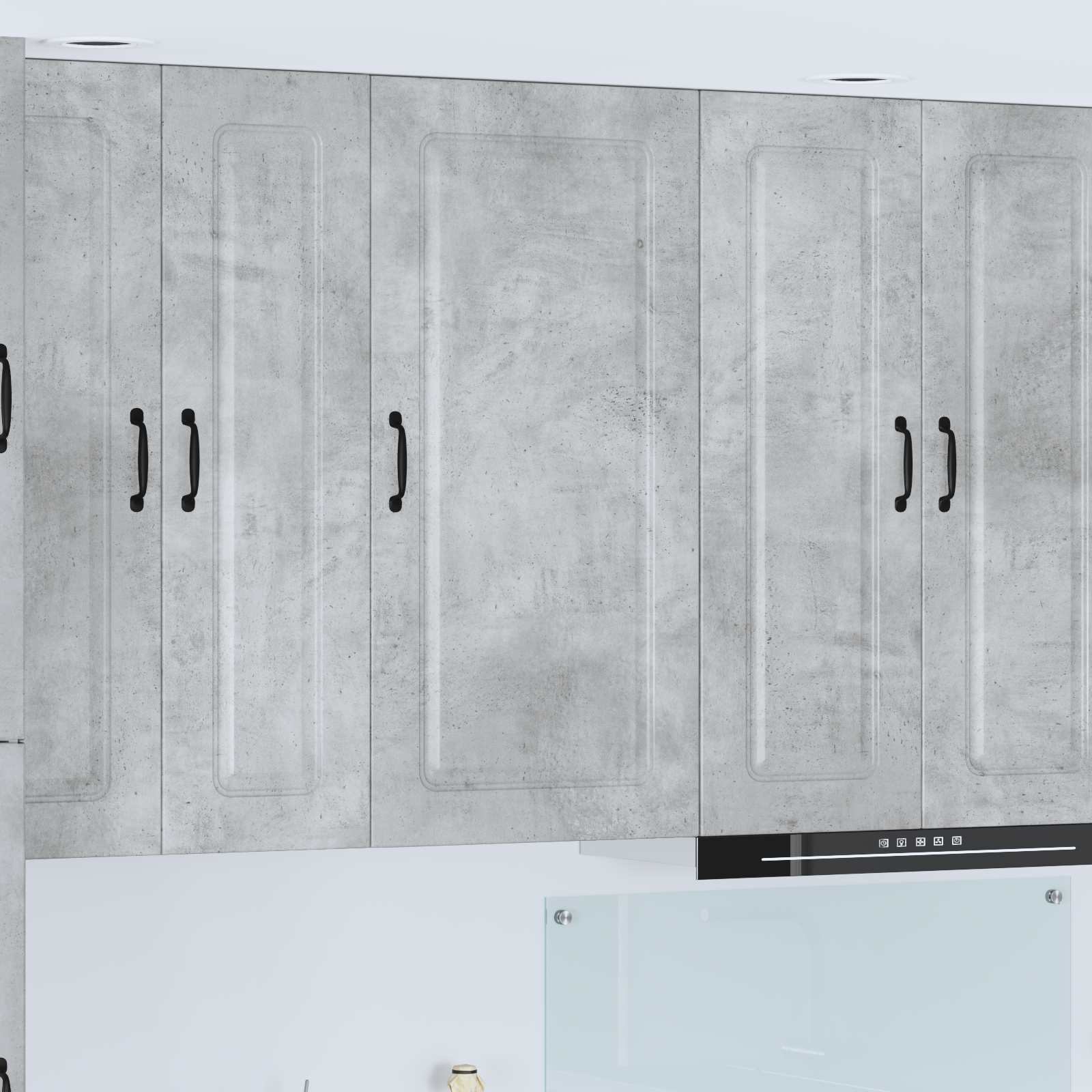 vidaXL Dulap de bucătărie Kalmar Gri din beton 50 x 31 x 100 cm