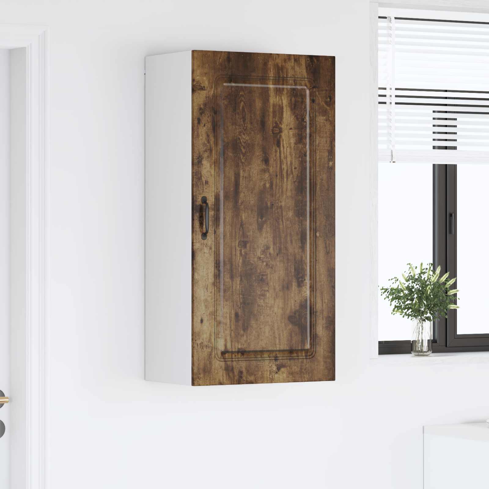 vidaXL Tiskipaneeli Kalmar Savupähkinä 50 x 31 x 100 cm Tekninen puu