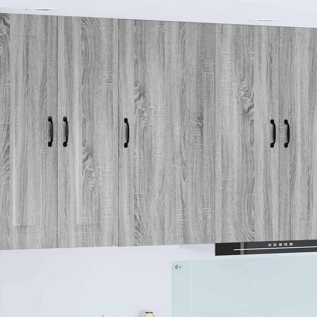 vidaXL Dulap suspendat de bucătărie cu ușă Gri Sonoma 50 x 31 x 100 cm