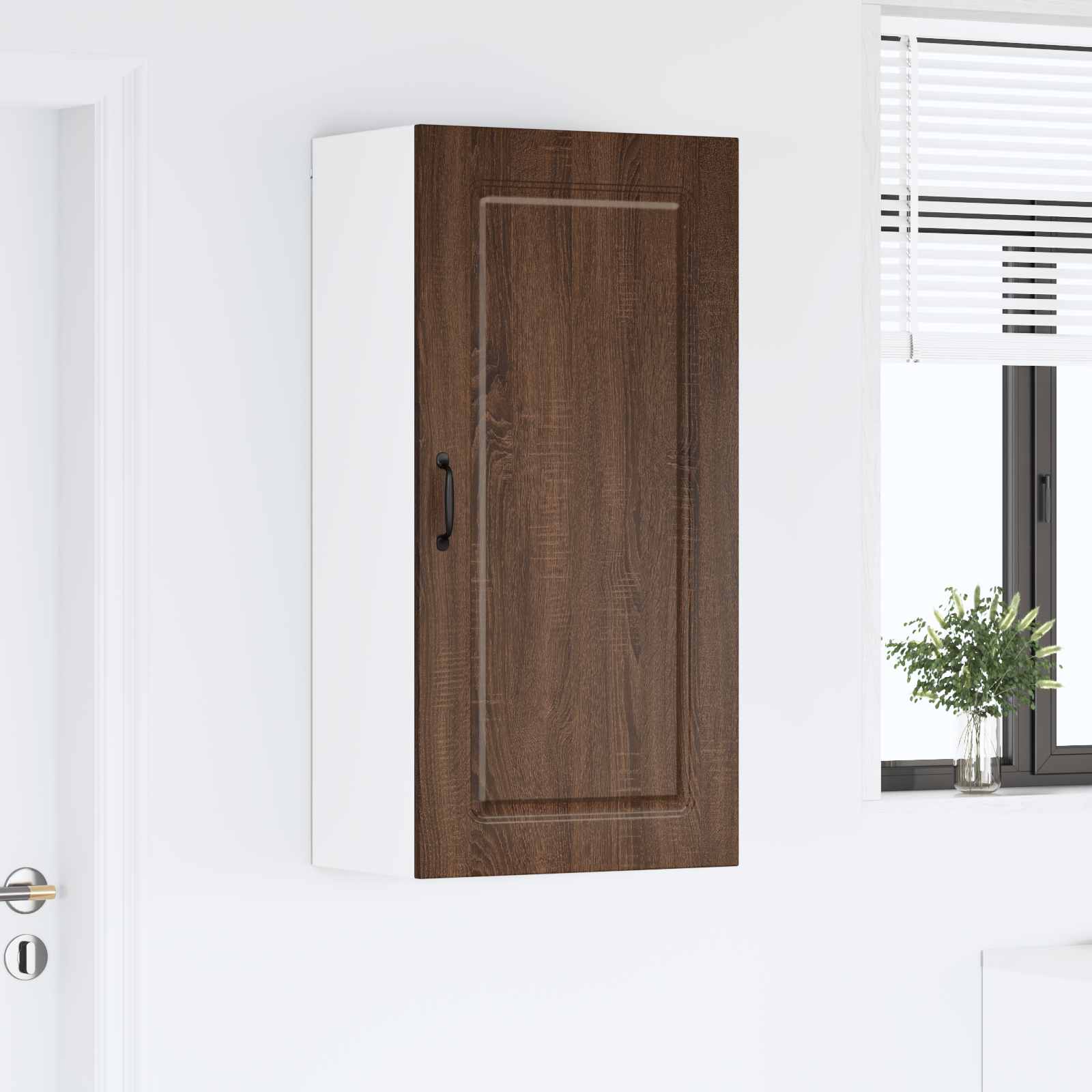 vidaXL Tiskipaneeli Kalmar Ruskea tammi 50 x 31 x 100 cm Tekninen puu