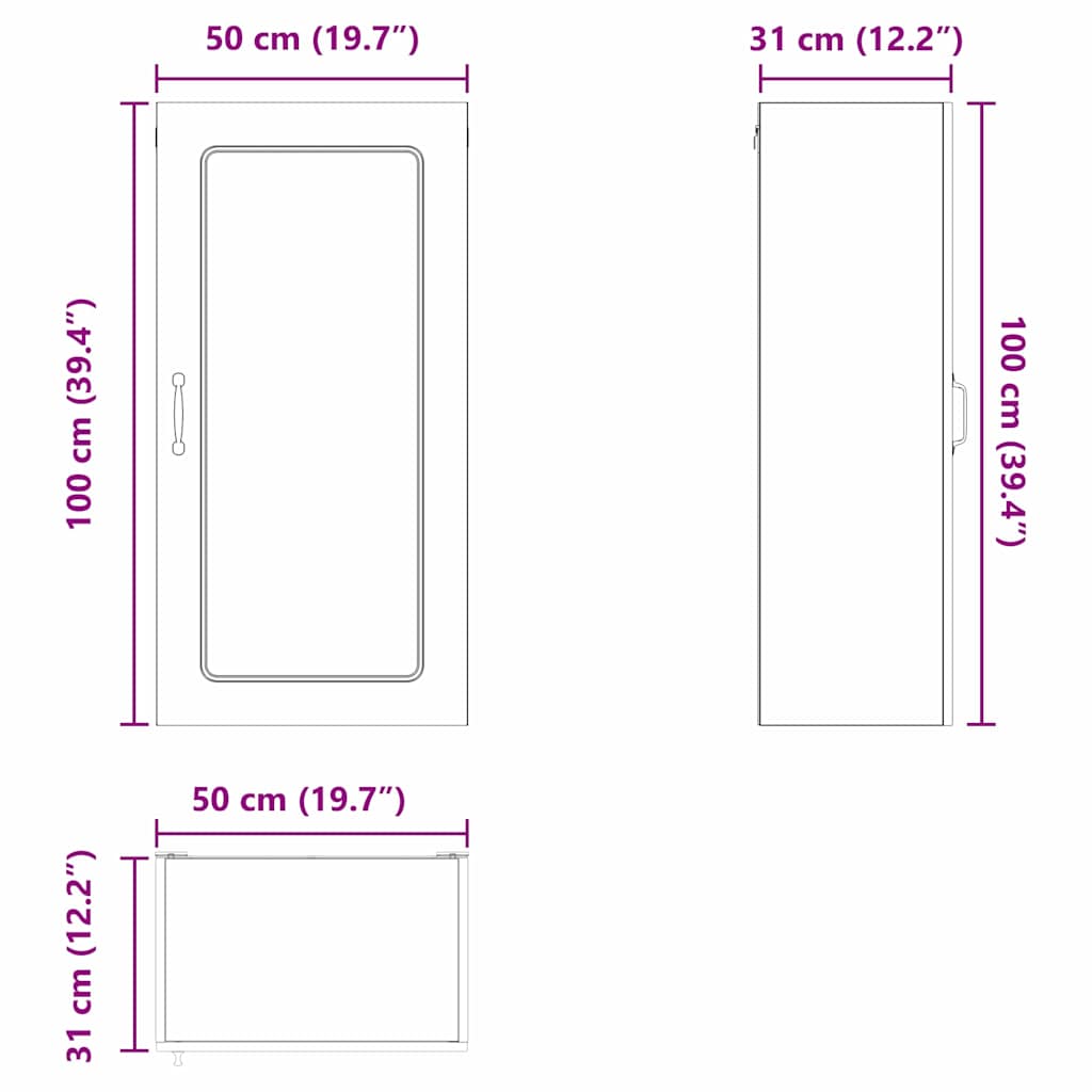 Kuhinjski element Kalmar Rjav hrast 50 x 31 x 100 cm - slika 13