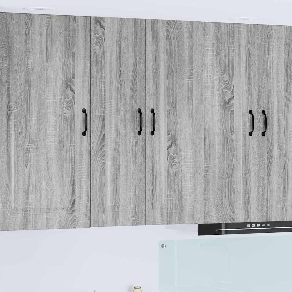 Mobilă și Mobilier - Dulap suspendat de bucătărie cu ușă Gri Sonoma 60 x 31 x 100 cm