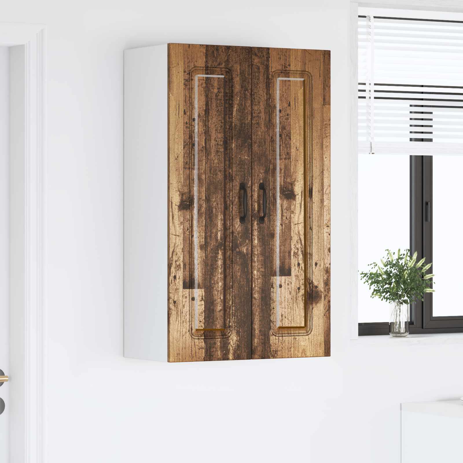 vidaXL Panou mașină de spălat vase Kalmar Lemn vechi 60 x 31 x 100 cm