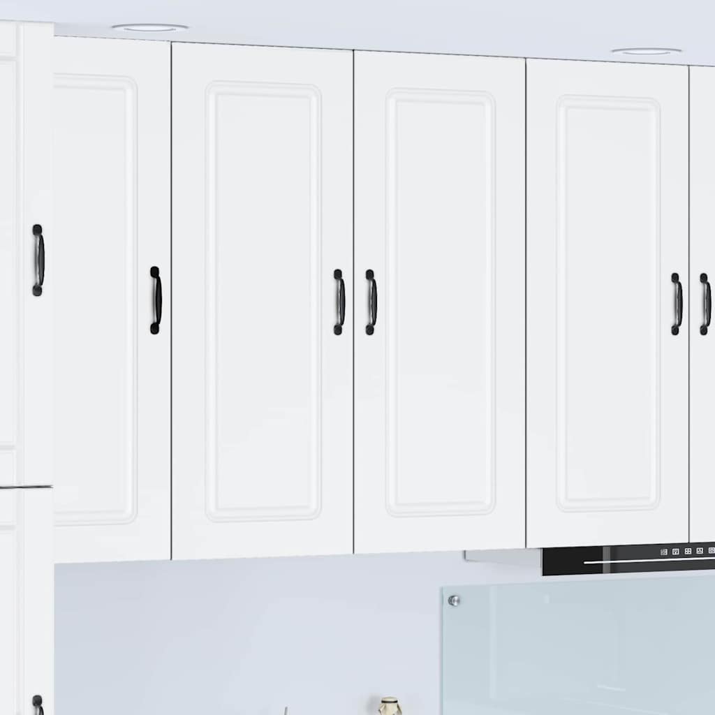 vidaXL Kjøkken veggskap med hylle Hvit 80 x 31 x 100 cm Konstruert tre