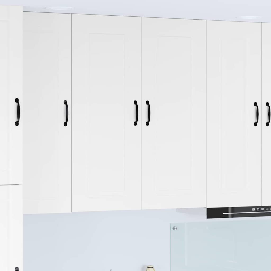 Mobilă și Mobilier - Dulap suspendat de bucătărie cu ușă Alb lucios 80 x 31 x 100 cm