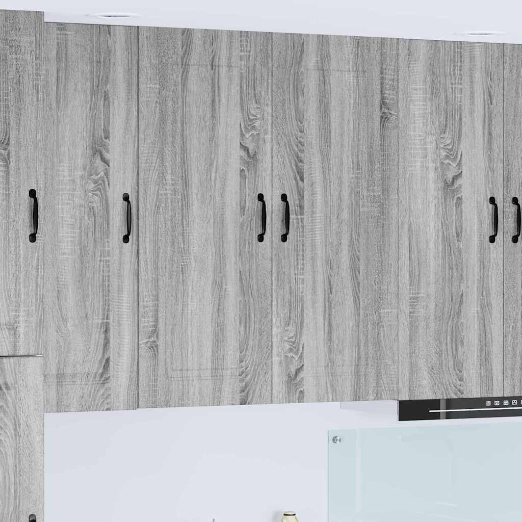 Mobilă și Mobilier - Dulap suspendat de bucătărie cu ușă Gri Sonoma 80 x 31 x 100 cm