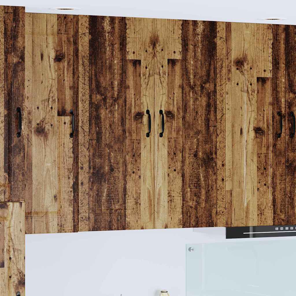 vidaXL Dulap suspendat de bucătărie cu ușă Lemn Vechi 80 x 31 x 100 cm