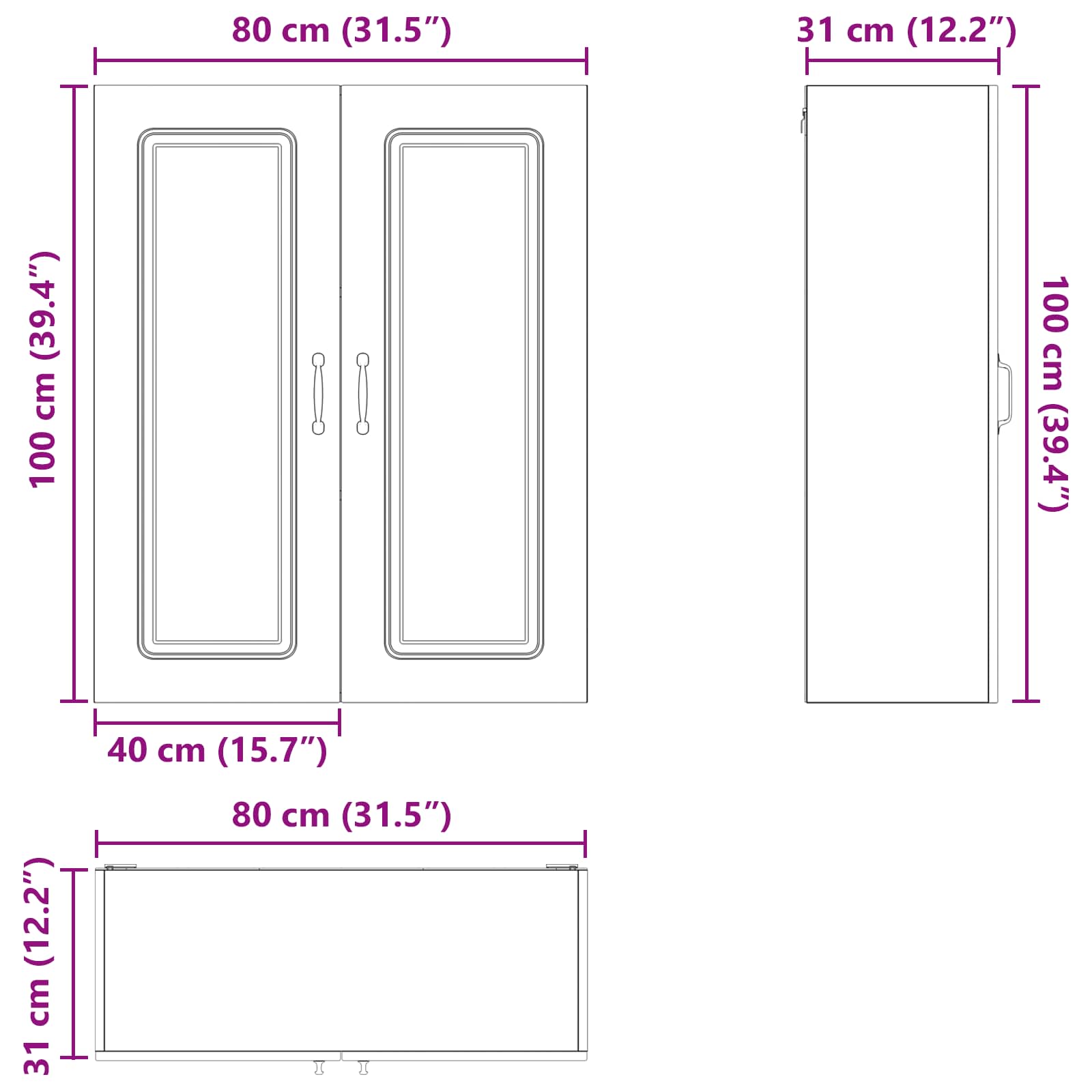 Tiskipaneeli Kalmar Artisan tammi 80 x 31 x 100 cm Tekninen puu - Image 10