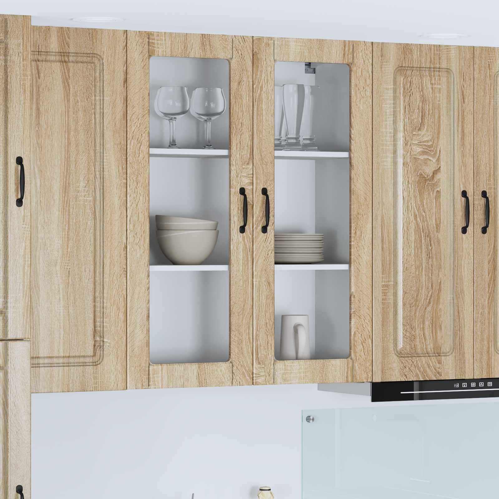 vidaXL Küchenschrank Sonoma-Eiche 80 x 31 x 100 cm Holzwerkstoff