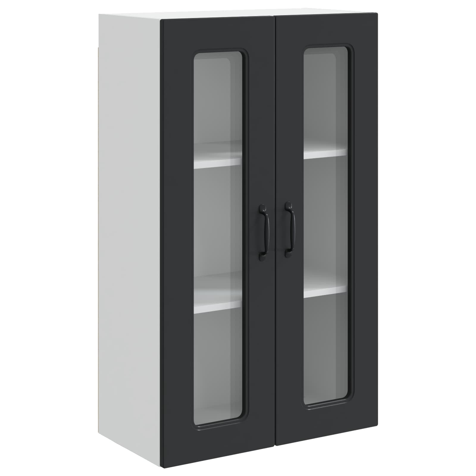 VidaXL Keuken Kast Kalmar Zwart 60 X 31 X 100 Cm Bewerkt Hout