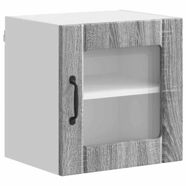 vidaXL Seinaklaasikapp LUCCA 2 tk Hall Sonoma Tehispuit