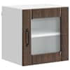 vidaXL Seinaklaasikapp LUCCA Pruun tamm 40 x 31 x 40 cm Tehispuit