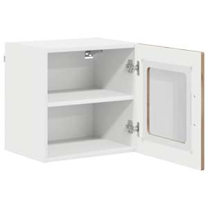 Nástěnná skleněná skříň LUCCA 2 pcs Dub artisan 40 x 31 x 40 cm - obrázek 5