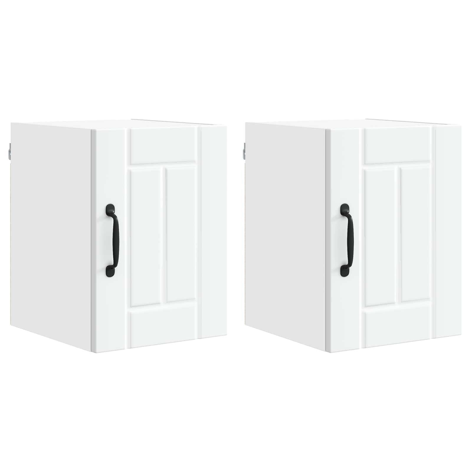 VidaXL Keuken Kast 2 Pcs Wit 30 X 31 X 40 Cm Bewerkt Hout