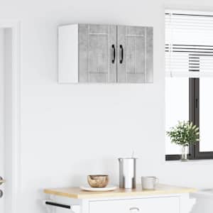 Nástěnná skříňka LUCCA 2 pcs Betonově šedá 30 x 31 x 40 cm - obrázek 4