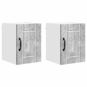 Nástěnná skříňka LUCCA 2 pcs Betonově šedá 30 x 31 x 40 cm - obrázek 2