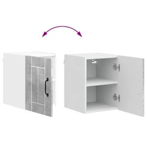 Nástěnná skříňka LUCCA 2 pcs Betonově šedá 30 x 31 x 40 cm - obrázek 12