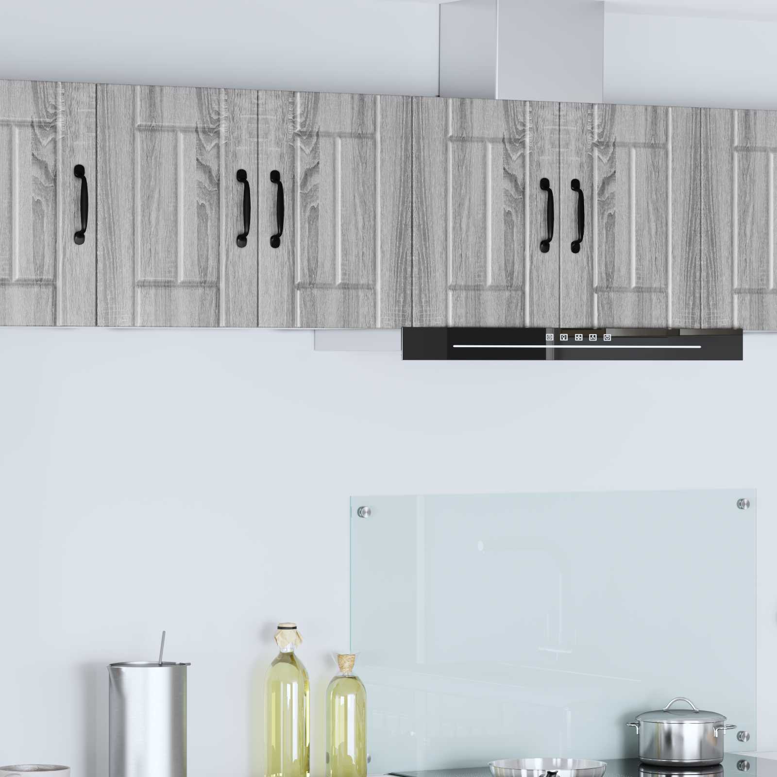 vidaXL Dulap de perete LUCCA 2 pcs Sonoma gri 30 x 31 x 40 cm