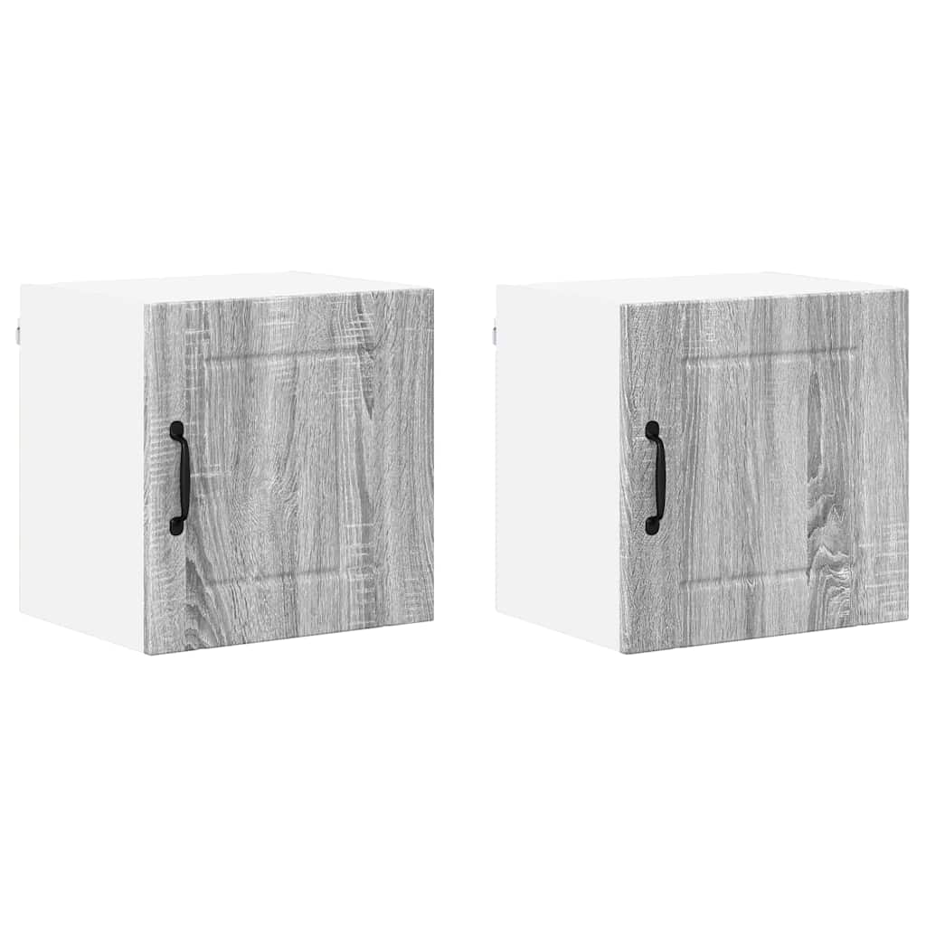 Köögikapp riiuliga 2 pcs Hall Sonoma 40 x 31 x 40 cm Tehispuit - Image 2