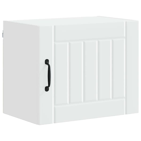 vidaXL Seinekapp LUCCA Valge 50 x 31 x 40 cm Tehispuit