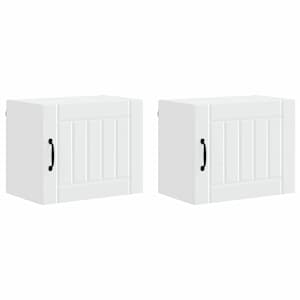 Nástěnná skříňka LUCCA 2 pcs Bílá 50 x 31 x 40 cm - obrázek 2