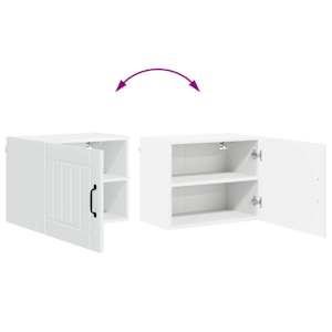 Nástěnná skříňka LUCCA 2 pcs Bílá 50 x 31 x 40 cm - obrázek 12