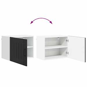 Nástěnná skříňka LUCCA 2 pcs Černá 50 x 31 x 40 cm - obrázek 12