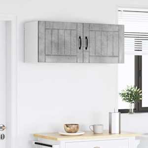 Nástěnná skříňka LUCCA 2 pcs Betonově šedá 50 x 31 x 40 cm - obrázek 4
