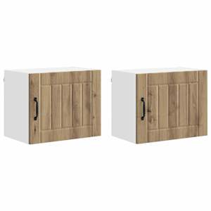 Nástěnná skříňka LUCCA 2 pcs Dub artisan 50 x 31 x 40 cm - obrázek 2