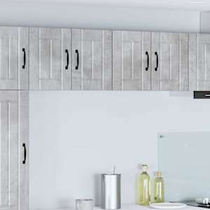 Kuhinjske stenske omare 2 pcs Betonsko siva 60 x 31 x 40 cm