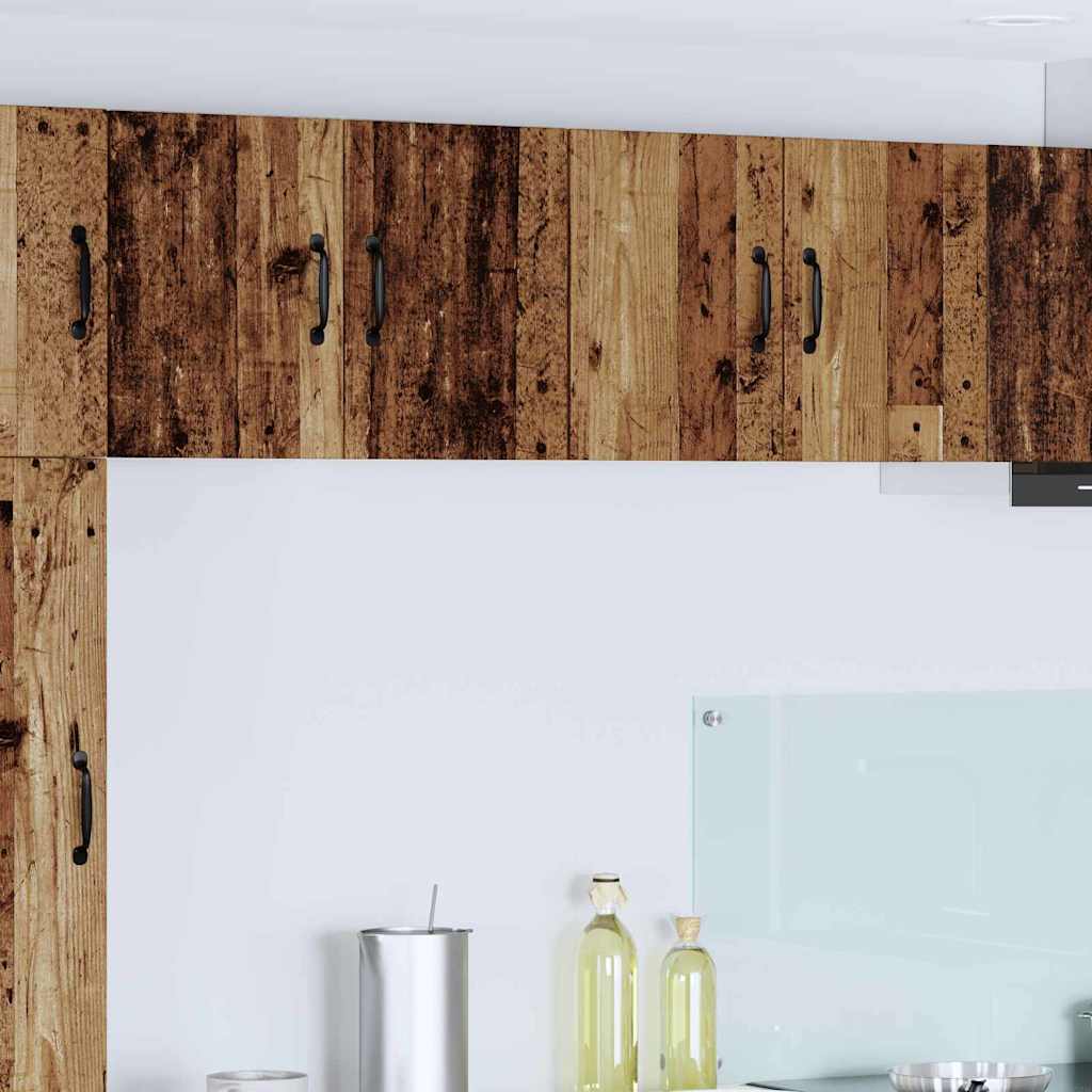 vidaXL Dulap suspendat de bucătărie 2 pcs Lemn vechi 60 x 31 x 40 cm