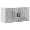 vidaXL Seinekapp LUCCA Betoonhall 80 x 31 x 40 cm Tehispuit