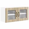 vidaXL Seinaklaasikapp LUCCA Sonoma tamm 80 x 31 x 40 cm Tehispuit