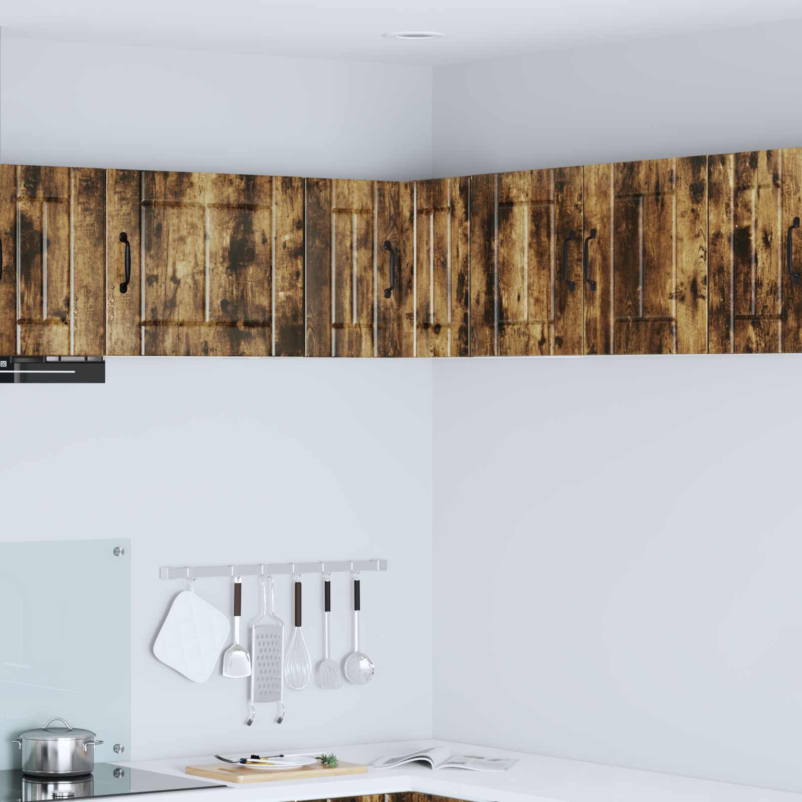 vidaXL Küchenschrank Geräucherte Eiche 57 x 57 x 40 cm Holzwerkstoff