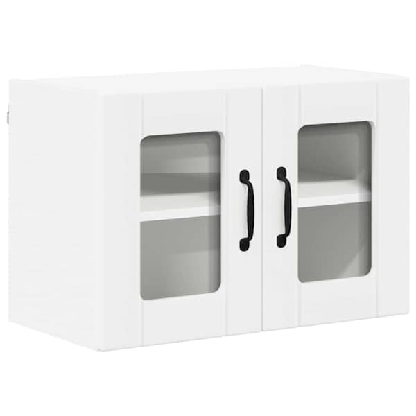 vidaXL Seinaklaasikapp LUCCA Valge 60 x 31 x 40 cm Tehispuit