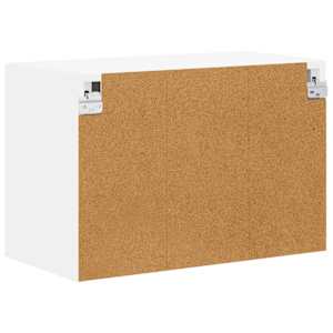 Nástěnná skleněná skříň LUCCA 2 pcs Bílá 60 x 31 x 40 cm - obrázek 9