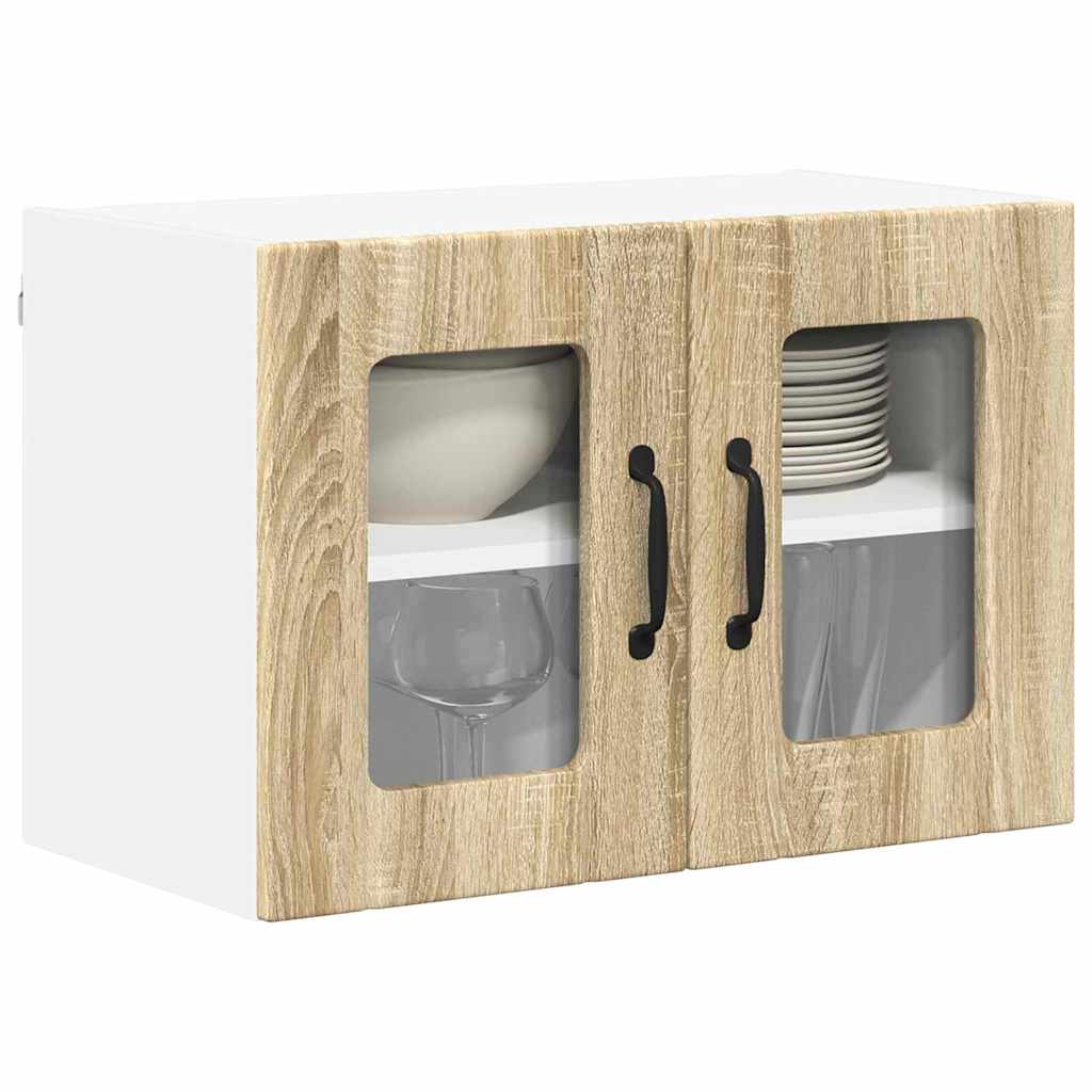 vidaXL Keukenkast aan de muur 2 pcs Sonoma Eiken 60 x 31 x 40 cm