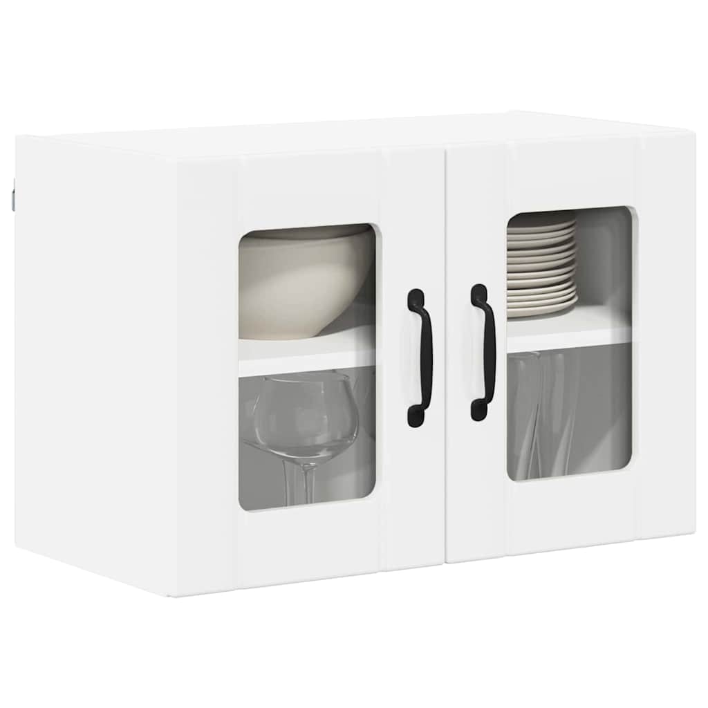 vidaXL Keukenkast aan de muur 2 pcs Hoogglans wit 60 x 31 x 40 cm